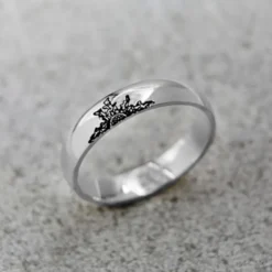 Alianza Plata 5mm y 1 Eguzkilore Personalizable