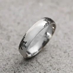 Alianza Plata 5mm y 4 Eguzkilore Personalizable