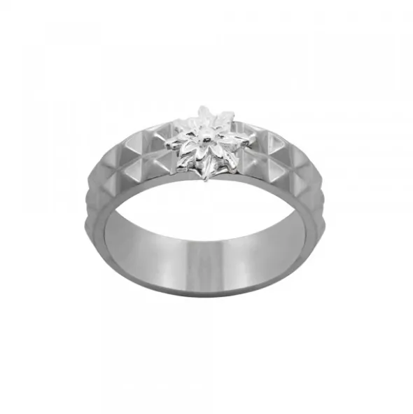 Anillo Aiora Rutenio Eguzkilore Plata