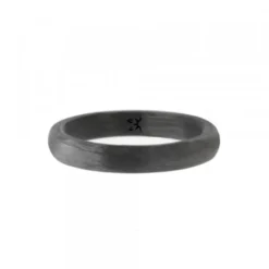 Anillo Carbono Negro Lisa Eguzkilore