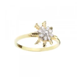 Anillo Eguzkilore Oro Bicolor 18kt.