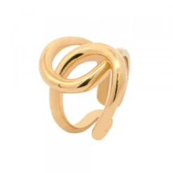 Anillo Hariak Entrelazado Plata Dorada