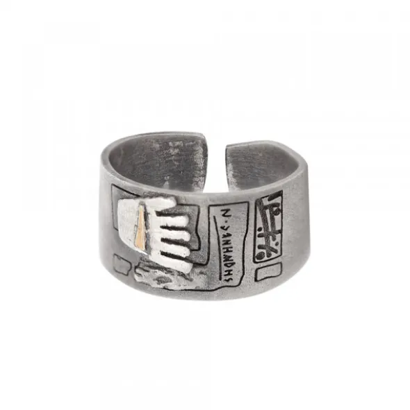 Anillo Irulegi Plata y Lámina de Oro