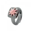 Anillo Q2 Rutenio y Eguzkilore Rosa