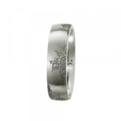 Anillo Titanio con 4 Eguzkilores Personalizable