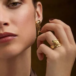 Anillo Ur de Plata Dorada
