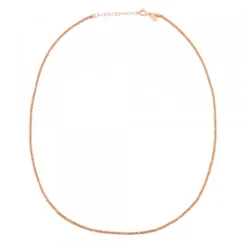 Cadena Margarita de Plata Rosa