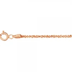 Cadena Margarita de Plata Rosa
