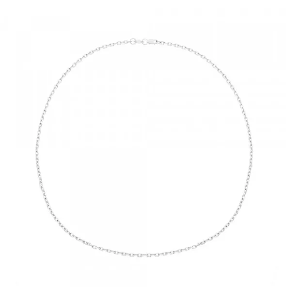 Cadena Oro Blanco 18kt. Grosor 0.30