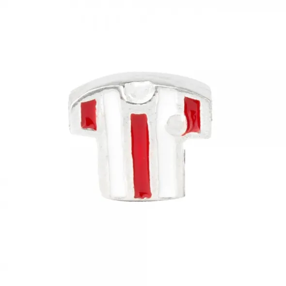 Charm Camiseta Rojiblanca de Plata