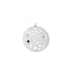 Colgante Ama Calado Plata Bicolor
