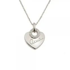Colgante Ama Corazón Plata Personalizable