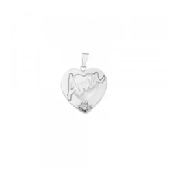 Colgante Ama Corazón Plata y Nácar