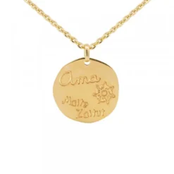 Colgante Ama "Maite Zaitut"Plata Dorada Personalizable