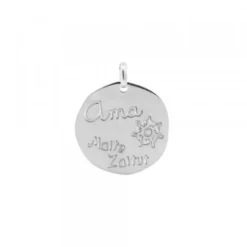 Colgante Ama "Maite Zaitut"Plata Personalizable