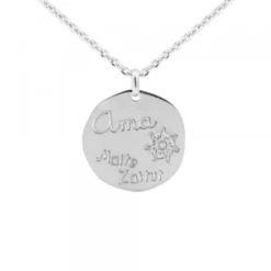 Colgante Ama "Maite Zaitut"Plata Personalizable