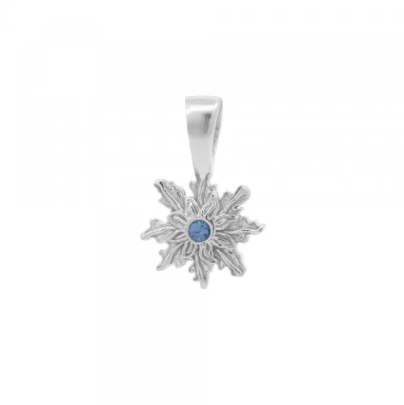 Colgante Basic Colors Plata y Circonita Azul 10mm