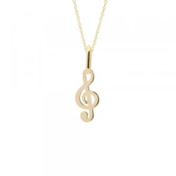 Colgante Clave de Sol Oro 18kt.
