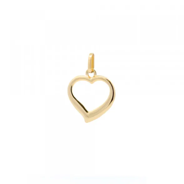 Colgante Corazón Calado Oro 14mm