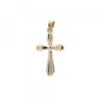 Colgante Cruz Oro Bicolor 27mm
