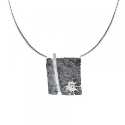 Colgante Cuadrado Flysch Plata