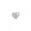Colgante de Plata en Forma de Corazón con Circonitas Blancas