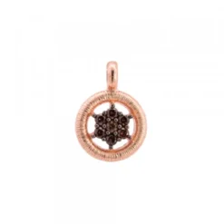 Colgante de Plata Rosa Orla con Circonitas