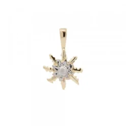 Colgante Eguzkilore Oro Bicolor 11mm