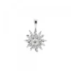 Colgante Eguzkilore Oro Blanco y Brillante 14mm