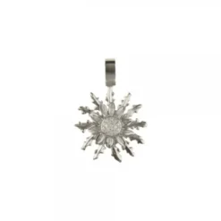 Colgante Eguzkilore Oro Blanco y Brillantes 21mm