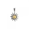 Colgante Eguzkilore Plata Bicolor 14mm