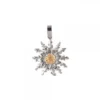 Colgante Eguzkilore Plata Bicolor 21mm