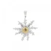 Colgante Eguzkilore Plata Bicolor 29mm