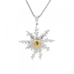 Colgante Eguzkilore Plata Bicolor 29mm