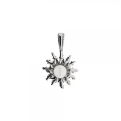 Colgante Eguzkilore Plata con Perla 14mm