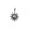 Colgante Eguzkilore Plata Envejecida 14mm