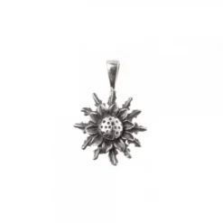 Colgante Eguzkilore Plata Envejecida 14mm
