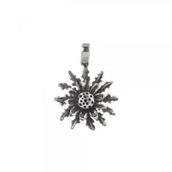 Colgante Eguzkilore Plata Envejecida 21mm