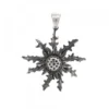 Colgante Eguzkilore Plata Envejecida 37mm