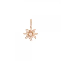 Colgante Eguzkilore Plata Rosa 8mm