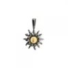 Colgante Eguzkilore Rutenio y Dorado 14mm
