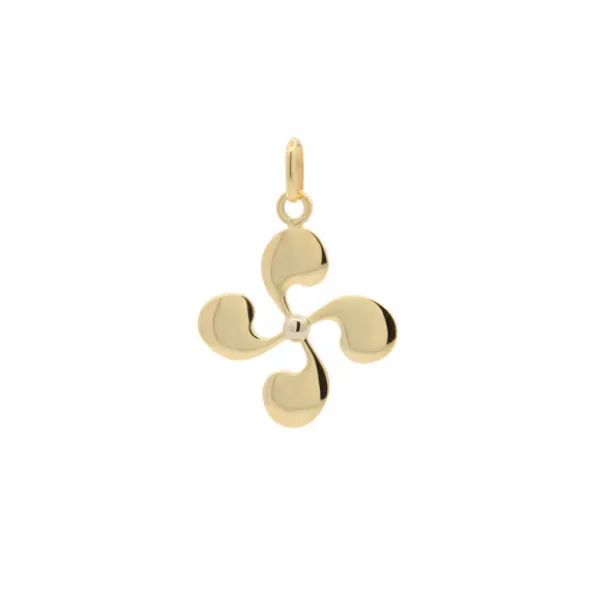 Colgante Lauburu Oro 15mm Personalizable