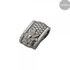Colgante London Plata Negra y Circonitas Blancas