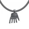 Colgante Mano de Irulegi Rutenio 20mm y Caucho