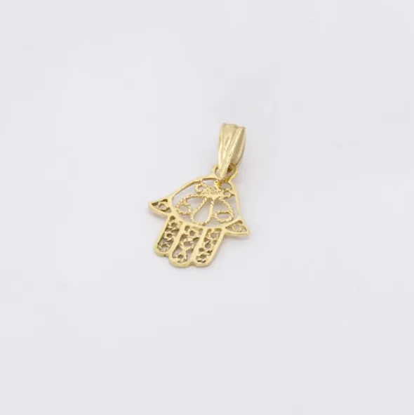 Colgante Mano Fátima Oro 18kt.18mm