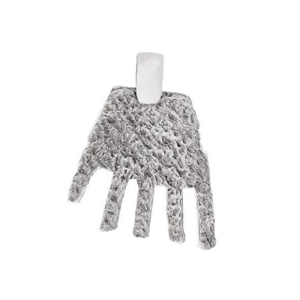 Colgante Mano Irulegi Plata 30mm y Cordón