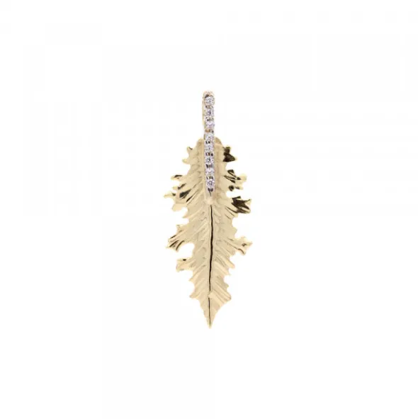 Colgante Mari Mini Plata Dorada y Circonitas