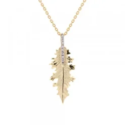 Colgante Mari Mini Plata Dorada y Circonitas