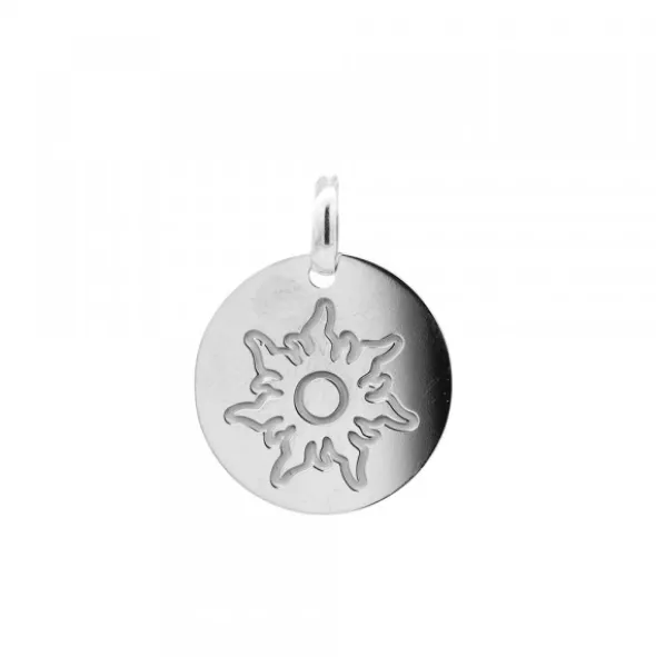 Colgante Medalla Mountain Plata Personalizable