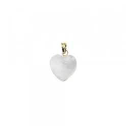 Colgante Mini Ama Corazón Plata Dorada y Nácar